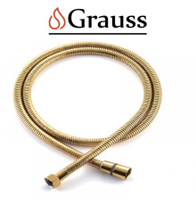 Шланг для душу, обплетення з нержавіючої сталі 150 см (Колір золото), KB-0801-150-10, Grauss Чехія