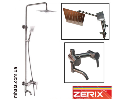Душевая колонна Zerix LR72401 (материал нержавейка)