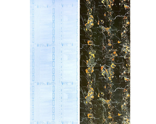 Самоклеющаяся пленка черный мрамор с желтым 0,45х10мх0,07мм SW-00001282