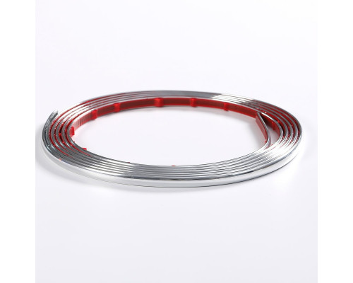 D-образный молдинг 3m*8mm*4mm СЕРЕБРО (D) SW-00001552