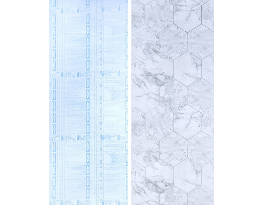 Самоклеющаяся пленка серый мрамор серебряные соты 0,45х10м SW-00001213