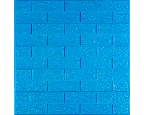 3D панель самоклеющаяся кирпич Синий 700х770х3мм (003-3) SW-00000661