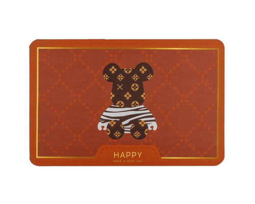 Влагопоглощающий коврик "Happy" 38*58CM*3MM (D) SW-00001565