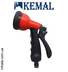 Пістолет поливальний 8 режимів, пластик Kemal P5001, Туреччина