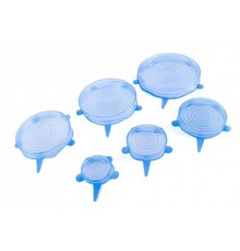 Крышки силиконовые универсальные для посуды 6шт