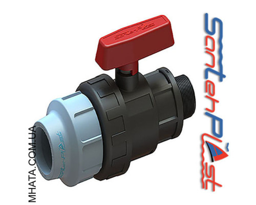 Santehplast Кран затискний із зовнішнім різьбленням 25*3/4 ДТ