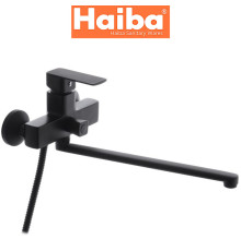 Змішувач для ванни HAIBA Kubus EURO Black (Chr-006)