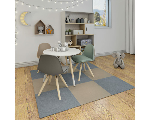 Самоклеящаяся плитка под ковролин бежевая 600х600х4,5мм SW-00001290