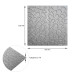 Самоклеющаяся декоративная потолочно-стеновая 3D панель серебряная 700x700x5мм (118) SW-00000236