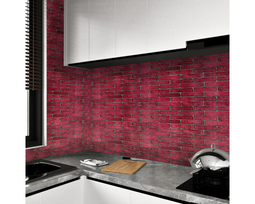 Самоклеющаяся пленка красный кирпич 0,45х10м SW-00001269