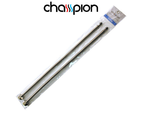 Шланг-гофра для підводки до змішувача, нержавіюча сталь, М10*1/2", 50 см