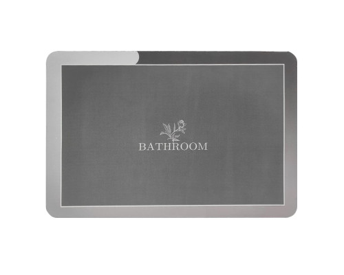 Вологопоглинаючий килимок сірий "Bathroom" 38*58CM*3MM (D) SW-00001563