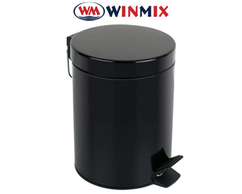 Відро для сміття чорне Winmix Plain MB0112 Black (12 л)