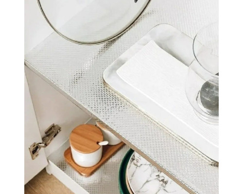 Самоклеющаяся пленка ромбы серебро 0,40х10м SW-00000799