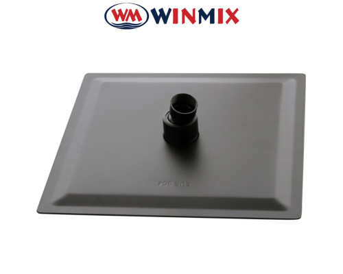 Душевая лейка тропический душ из нерж. стали SUS304 Winmix WM-06 Black (20*20 см)