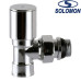 Solomon Кран радиаторный угловой хромированный 1/2", Польша
