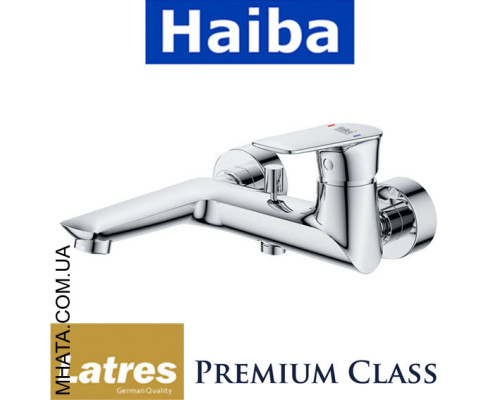Смеситель для ванны короткий нос HAIBA LATRES Atrio (Chr-009)