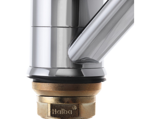 Смеситель для кухни елка на гайке HAIBA MARS (Chr-555) 25см