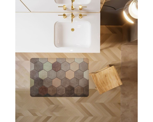 Вологопоглинаючий килимок шестикутники 38*58CM*3MM (D) SW-00001571