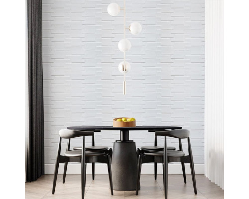 Самоклеющаяся 3D панель белая кладка 19600х700х5мм SW-00001335