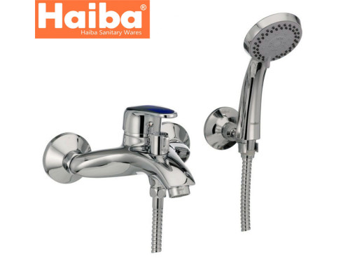 Смеситель для ванны короткий нос HAIBA MAGIC BLUE EURO (Chr-009)