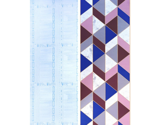 Самоклеющаяся пленка розовые треугольники 0,45х10м SW-00001225