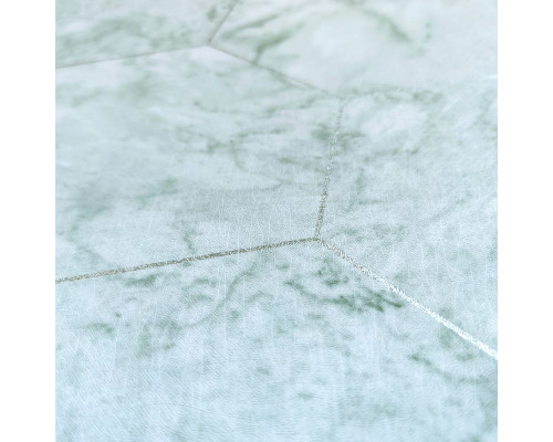 Самоклеющаяся пленка нефритовый мрамор серебрянные соты 0,45х10м SW-00001215