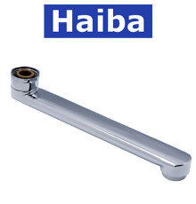 Гусак Haiba для ванни плоский прямий 18 см