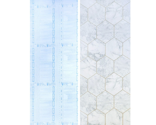 Самоклеющаяся пленка серый мрамор золотые соты 0,45х10м SW-00001212