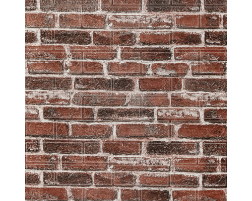 Самоклеющаяся 3D панель под красный екатеринослав кирпич 19600x700x3мм SW-00001333