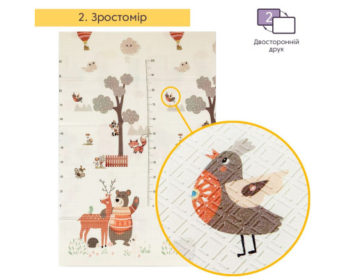 Коврик детский 1,2х1,8mх8mm Паровозики-Ростомер (281) SW-00001380