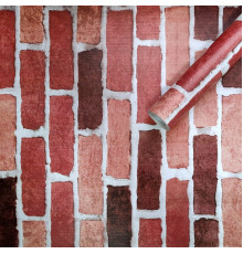 Самоклеющаяся пленка бордовый кирпич 0,45х10м SW-00001271