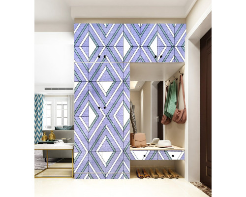 Самоклеющаяся пленка зеленые ромбы 0,45х10м SW-00001257