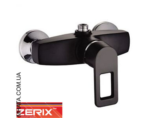 Змішувач для душкабіни Zerix Z2030-6 Black (Chr-003)