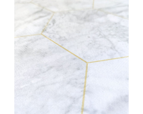 Самоклеющаяся пленка серый мрамор золотые соты 0,45х10м SW-00001212