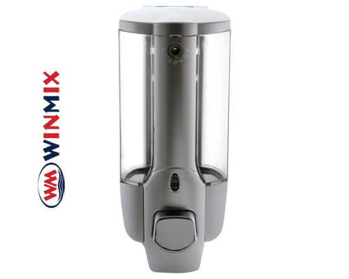 Дозатор для жидкого мыла настенный WInmix LR407 серый ( объем 350 мл)