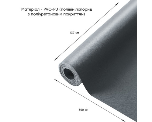 Самоклеющая экокожа в рулоне 1.37*3m*0.5mm DEEP GREY (D) SW-00001340