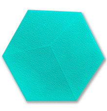 Декоративный самоклеящийся шестиугольник 3D ментол 200x230мм (1105) SW-00000745