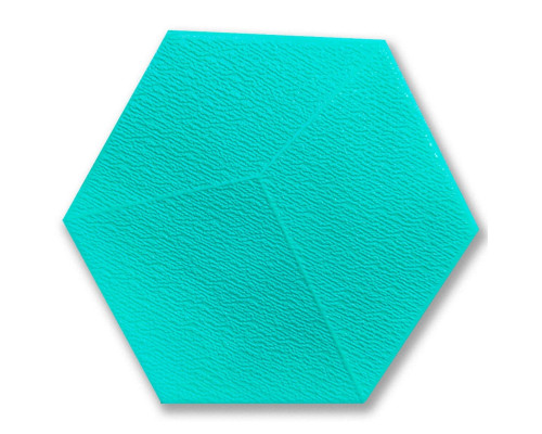 Декоративный самоклеящийся шестиугольник 3D ментол 200x230мм (1105) SW-00000745