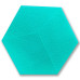 Декоративный самоклеящийся шестиугольник 3D ментол 200x230мм (1105) SW-00000745