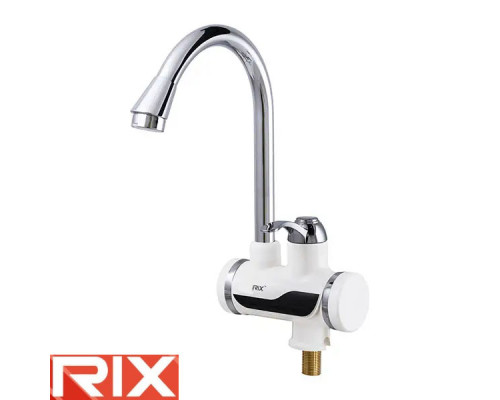 Электрический проточный водонагреватель Rix ELW 02-EP С УЗО с индикатором темп. на мойку 3 кВт