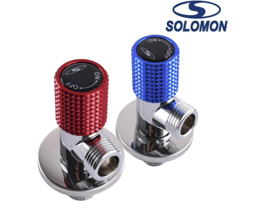 Solomon Кран радіаторний кутовий кераміка 1/2, Польща.