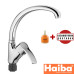 Змішувач для кухні Вухо на гайці HAIBA ONIX Chr-777 (nut)