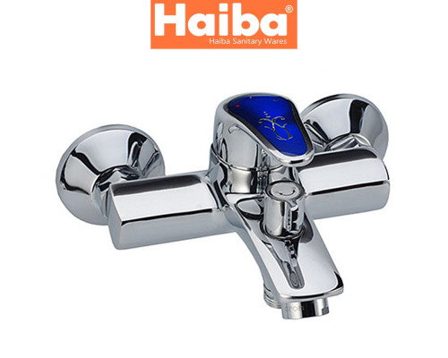 Смеситель для ванны короткий нос HAIBA MAGIC BLUE EURO (Chr-009)