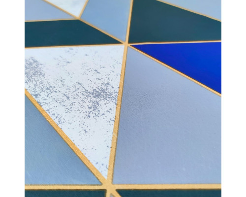 Самоклеющаяся пленка синие треугольники 0,45х10м SW-00001224