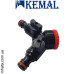 Трійник з кранами редукційний 1/2*3/4" Kemal M1008/1, Туреччина