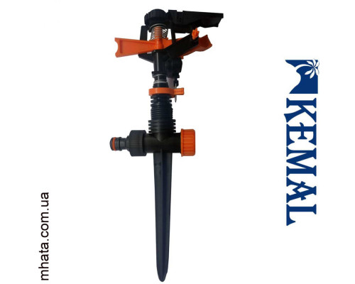 Ороситель пульсирующий, пластиковый, на колышке, Kemal D4003, Турция