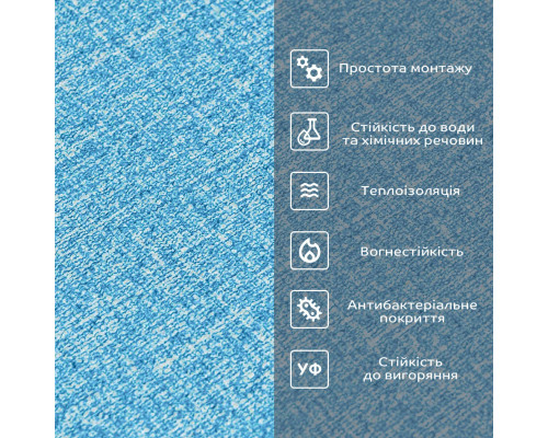 Самоклеющиеся обои светло-сине белые 2800*500*2,5мм YM-03 BLUE WHITE SW-00001326