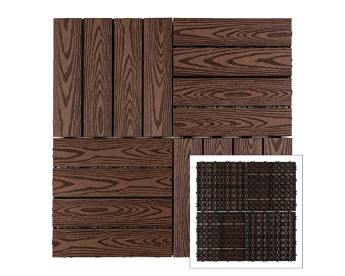 Композитная плитка WPC кедр 30*30CM*2СM (D) SW-00001705