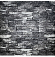 Самоклеящаяся декоративная 3D панель под кирпич серый песчаник матовый 700x770x5мм (059M) SW-00000634